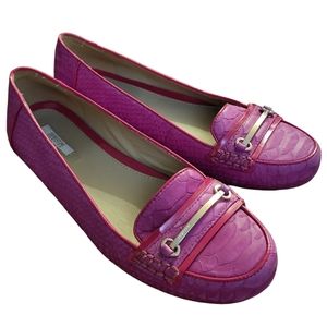 Geox pink women's flats snakeskin print size 37 EU, US 7